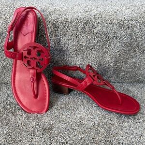 Tory Burch Red Leather Sandals